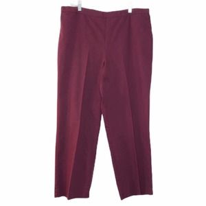 Alfred Dunner Flat Front Slacks Size 18